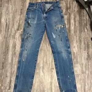 Wrangler Distressed Blue Jeans